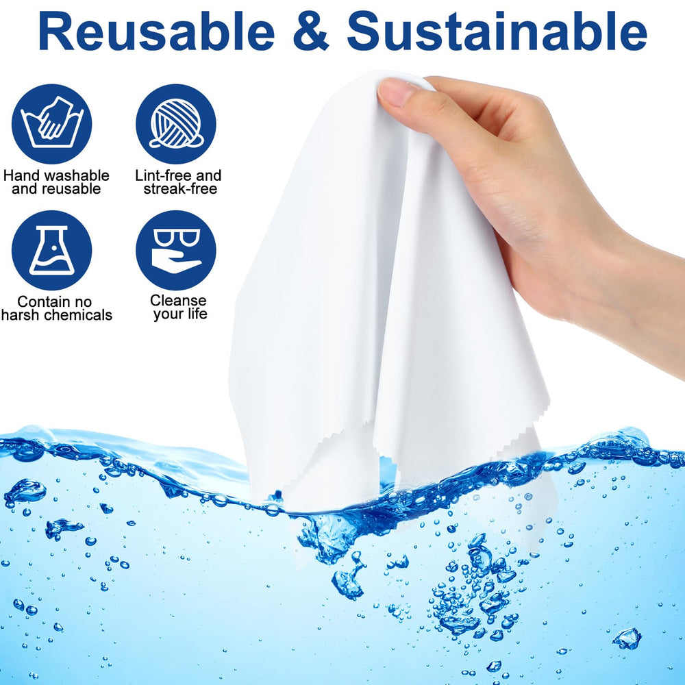 Macro view of microfiber cleaning cloths for electronics