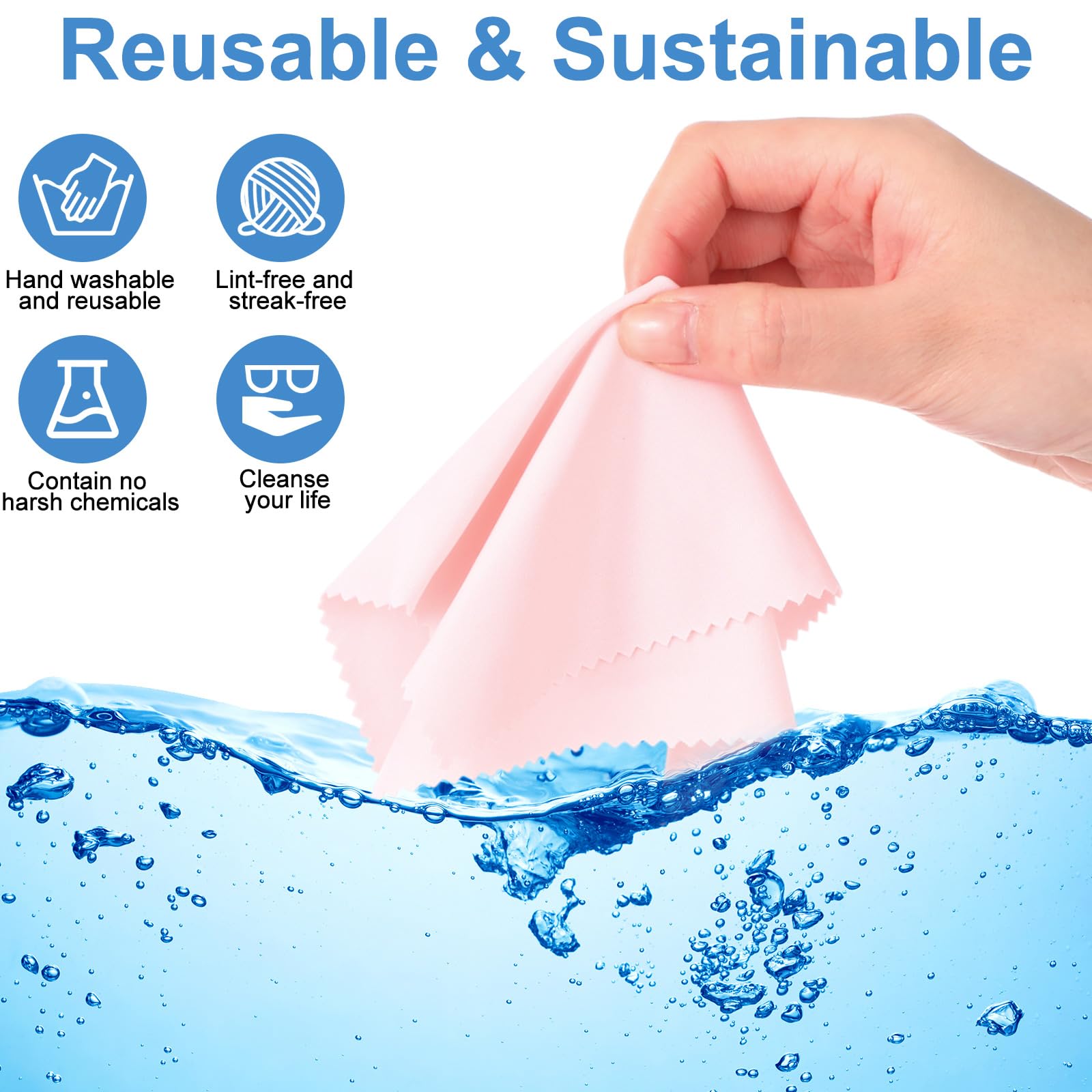 Cleaning cloths suitable for camera lens and coated optics