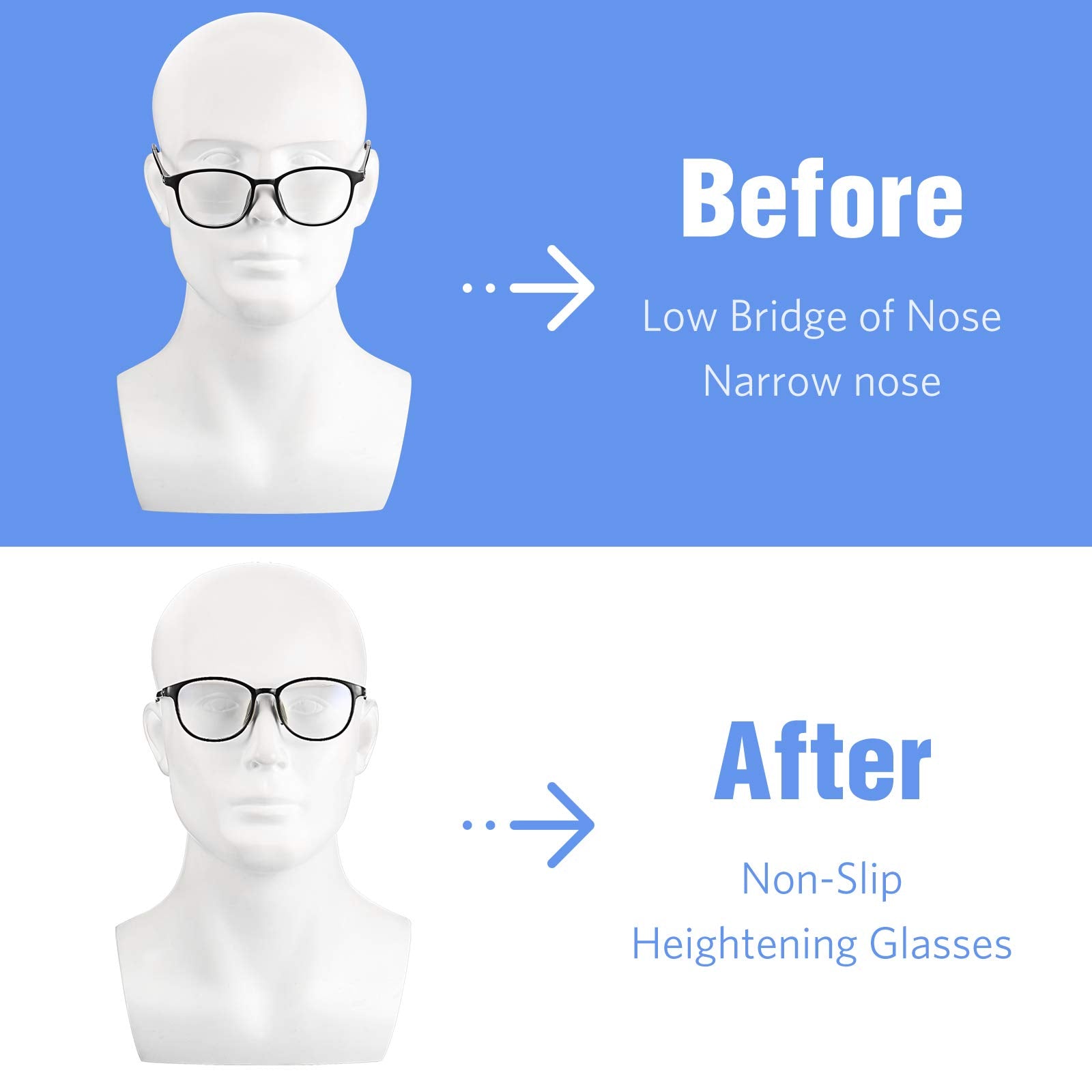Pack of 48 pairs of silicone nose pads