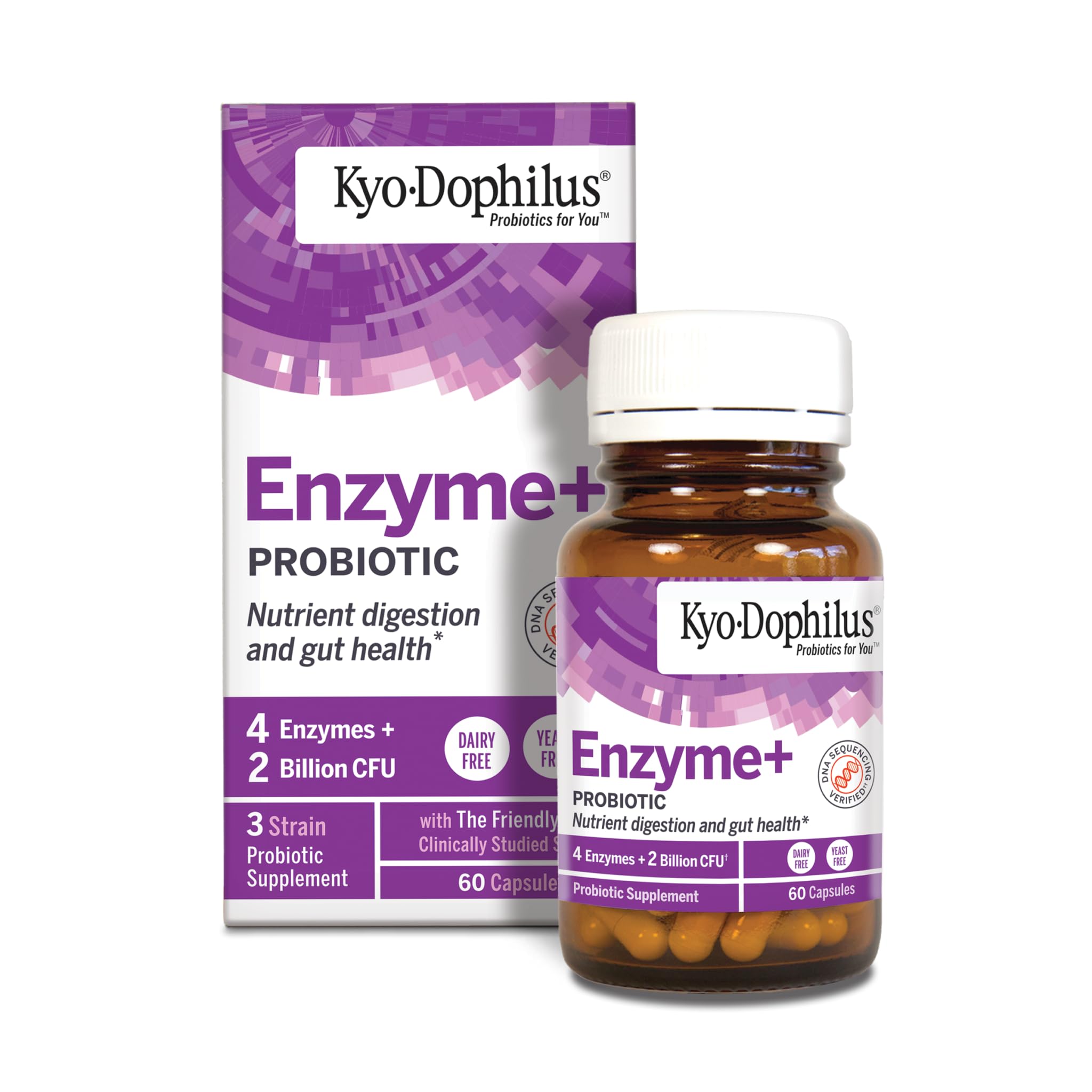 Friendly Trio ingredients visual for Kyo-Dophilus formulations