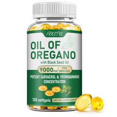 FRKSTYL 120-count Oregano Oil with Black Seed Oil capsules bottle
