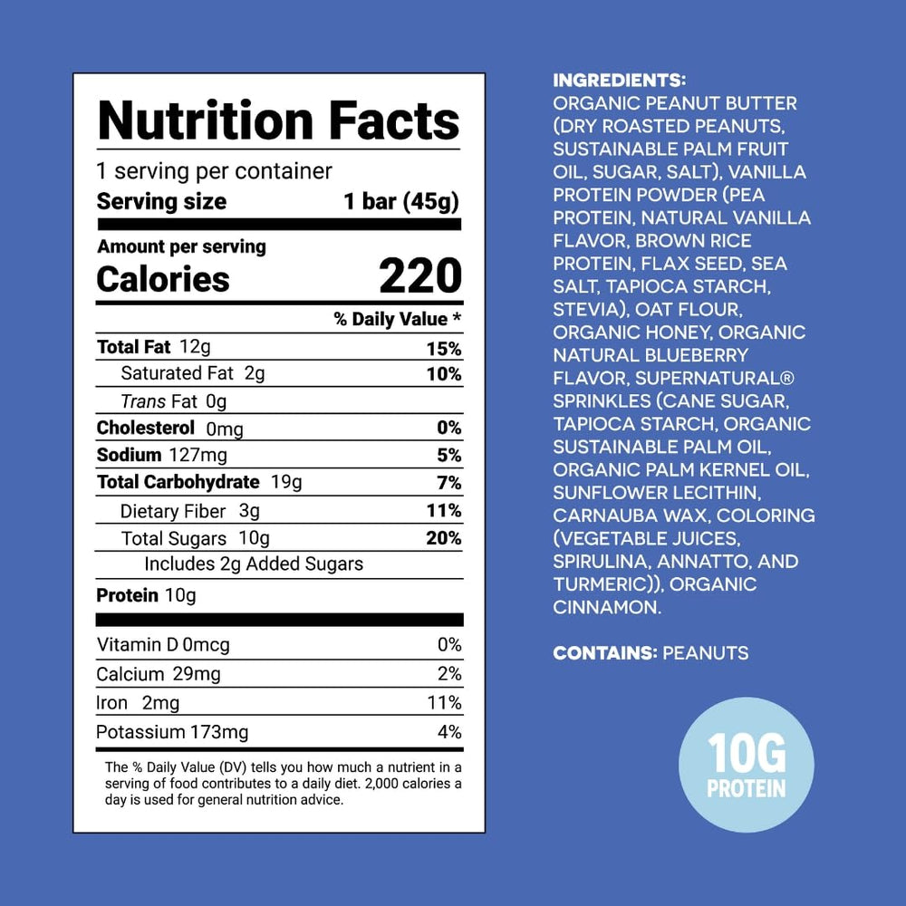FRO PRO plant protein bars ingredient close-up shows an all-natural, gluten-free option.