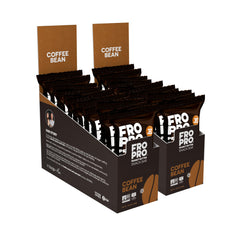 FRO PRO coffee peanut-butter bar front — portable high-protein snack for busy days
