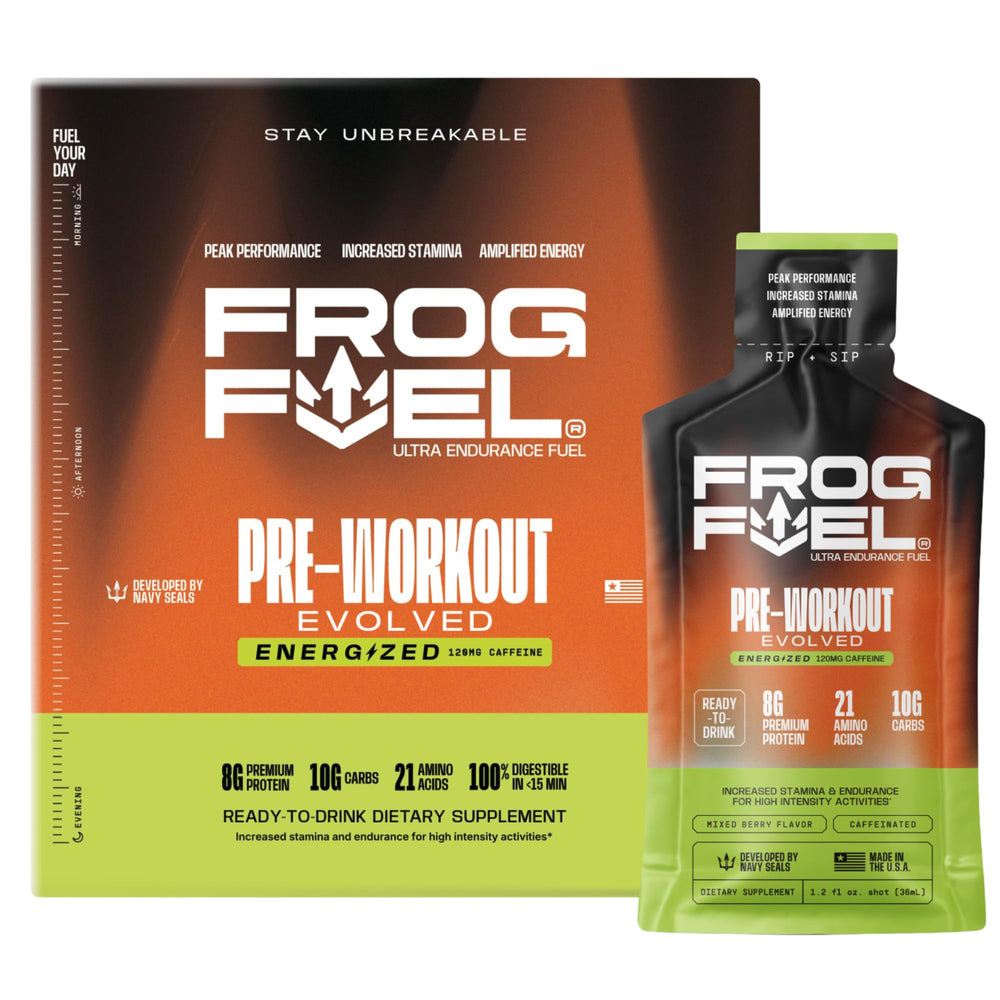 Frog Fuel Berry energy gel 1.2 oz packet front view