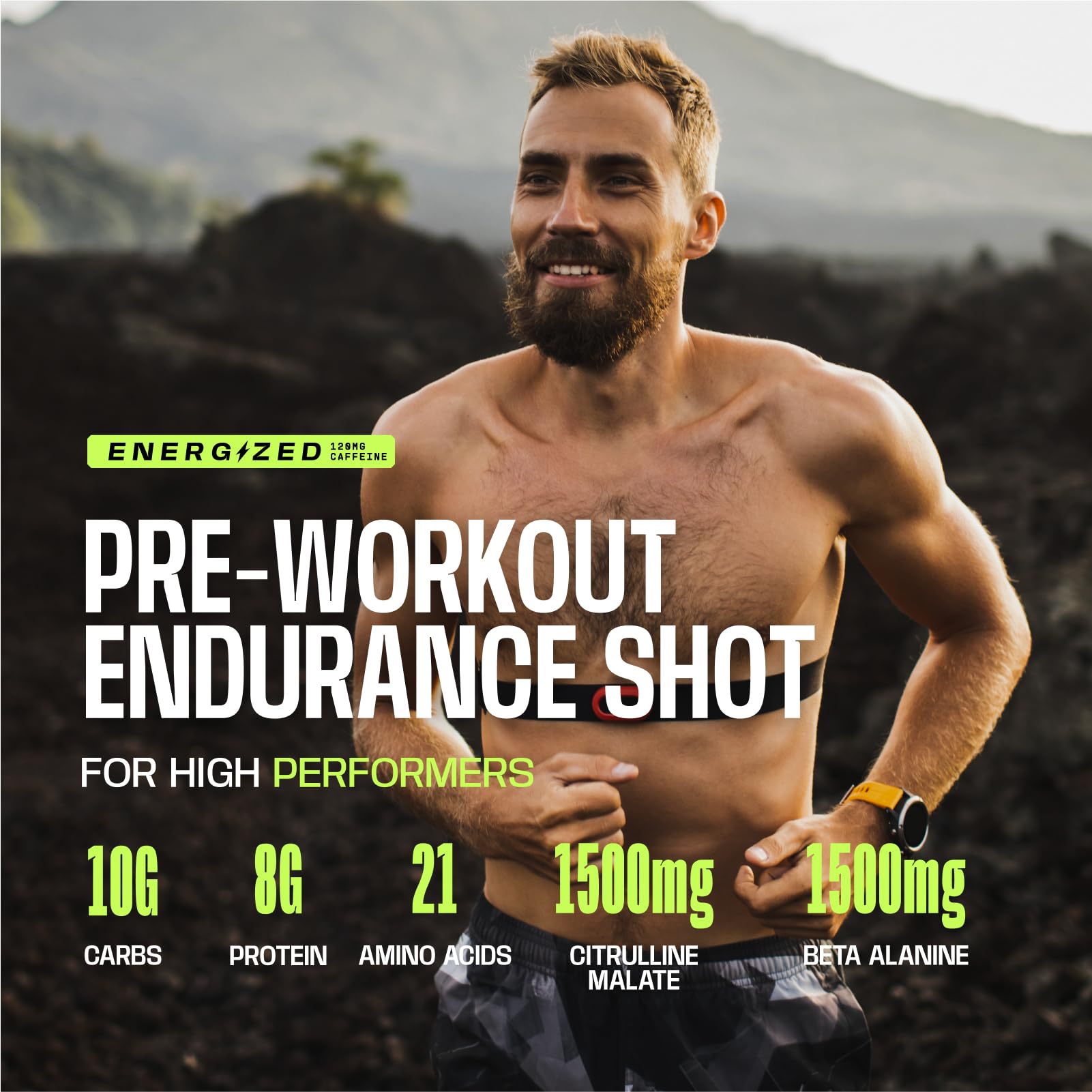 1500 mg beta-alanine and electrolytes label