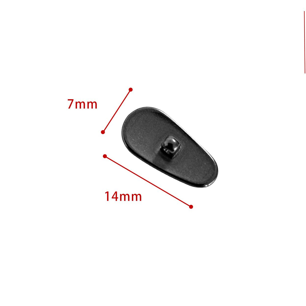 Front view of replacement nose pads on Oakley eyewear