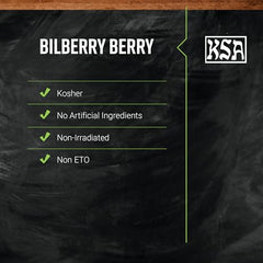 Bulk bilberry packaging made from recyclable materials