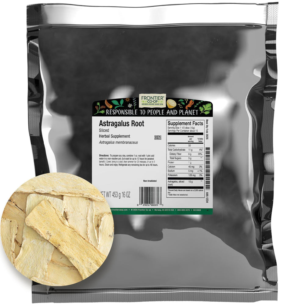 Frontier Bulk Astragalus Root Sliced 16oz - front view