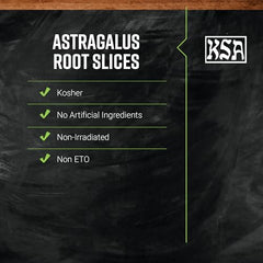 Astragalus root slices close-up - Frontier Bulk 16oz