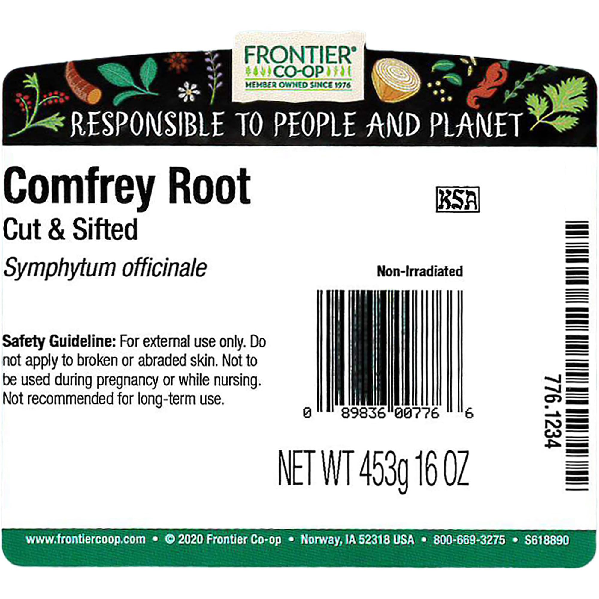 Comfrey root for making lotions, creams, salves and hair rinses