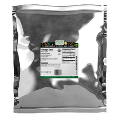 Frontier Co-op Organic Ginkgo Leaf 1lb bulk bag - cut and sifted
