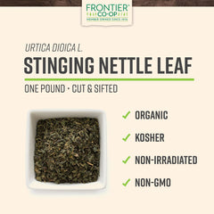 Bulk nettle leaf 1lb — close-up texture