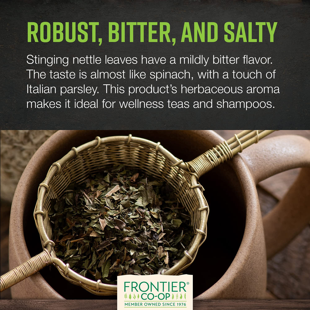 Nettle leaf bulk used for tea, soup, and skincare