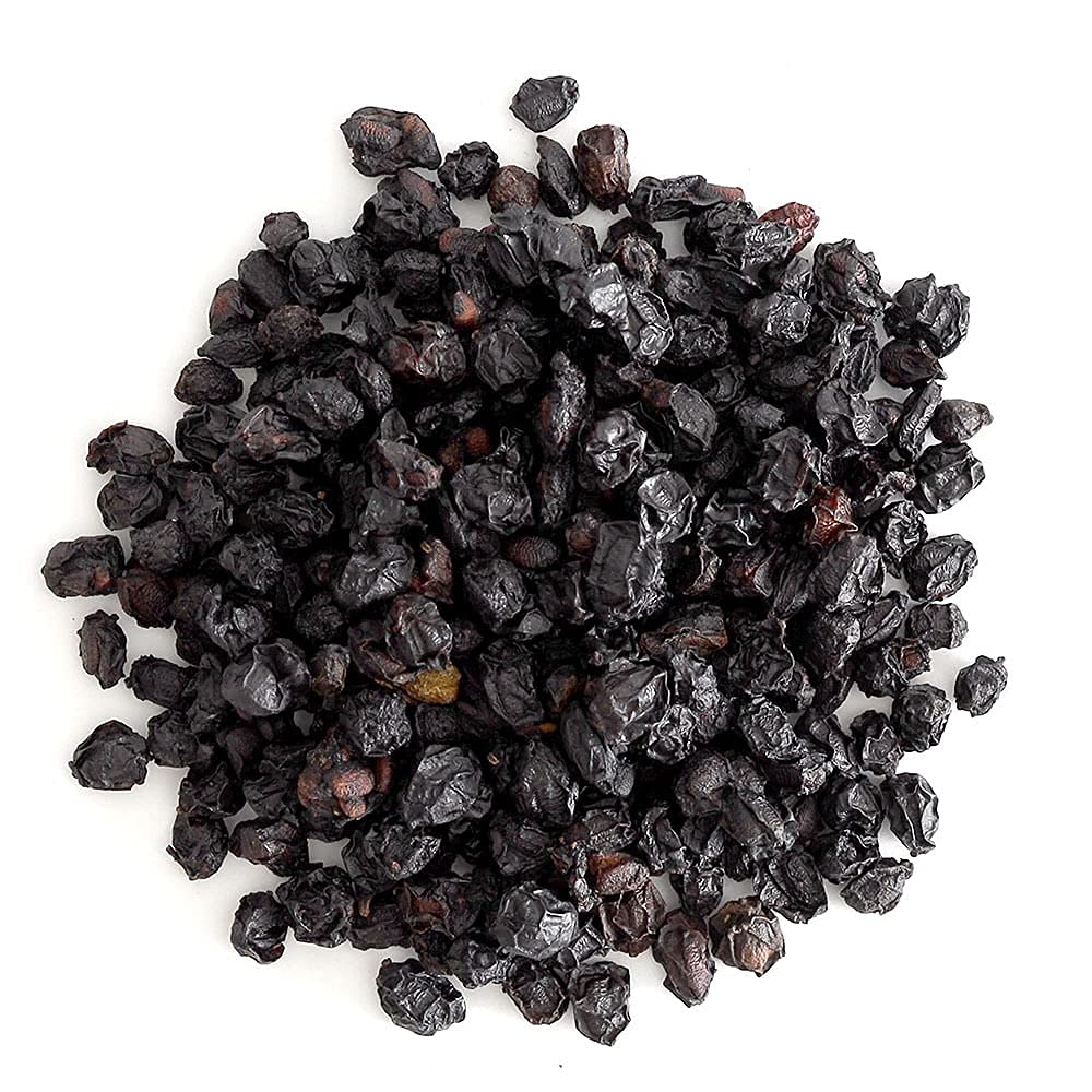 Frontier Co-op dried elderberries 1 lb bulk packaging
