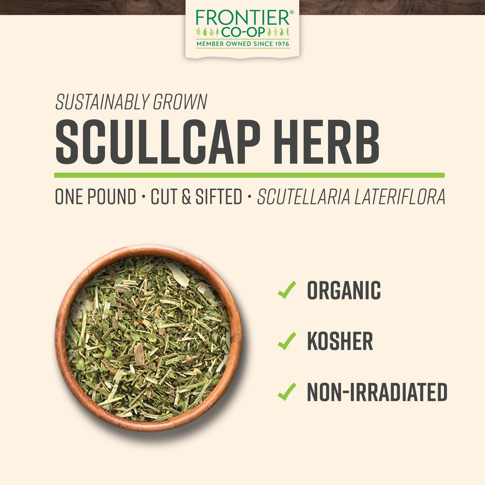 Skullcap cut and sifted herb, 1lb