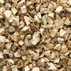 Dioscorea villosa L. wild yam root pieces close-up