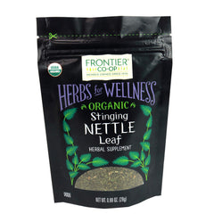 Frontier Co-op Organic Cut and Sifted Stinging Nettle Leaf 0.99 oz package - front view