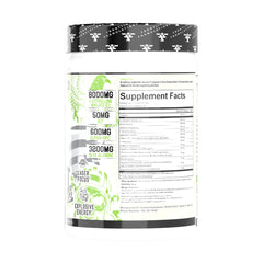 FRONTLINE FORMULATIONS Gauntlet label close-up highlights 600mg Alpha GPC and 300mg L-Theanine focus.