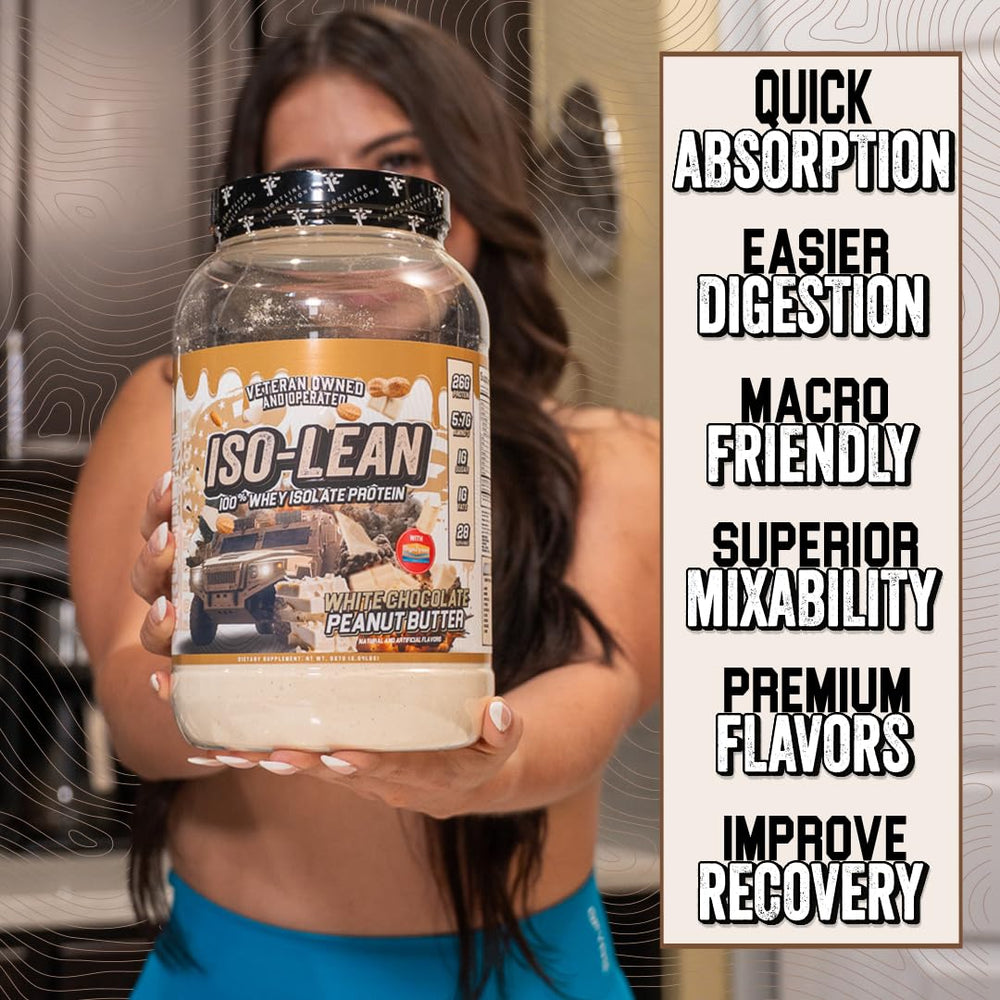 Chocolate flavor Frontline Isolean whey protein