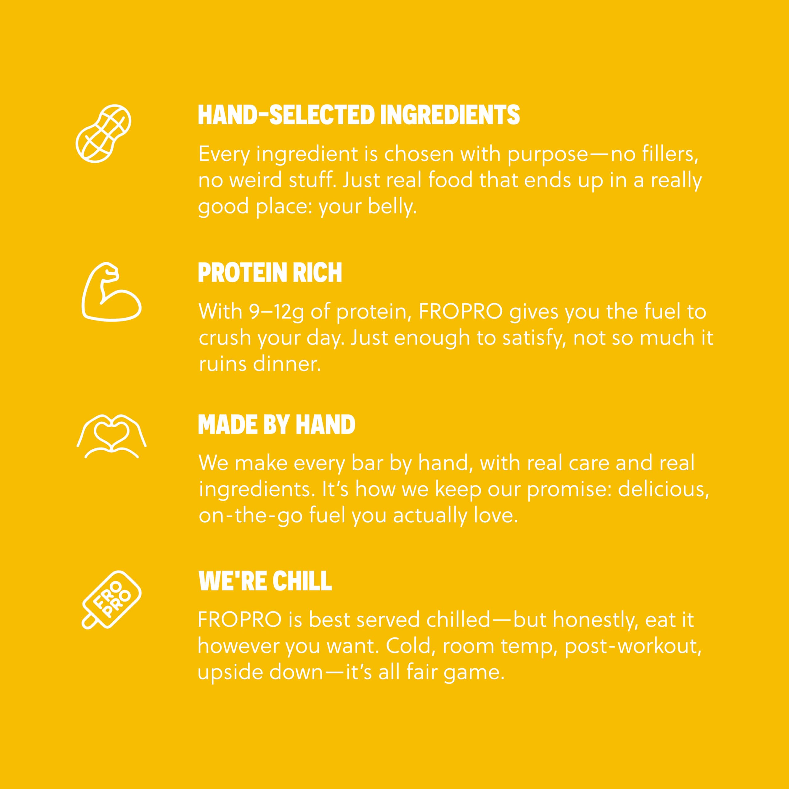 FRO PRO energy and focus use-case image suggests productive moments powered by protein