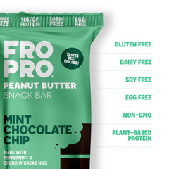 FROPRO Mint Bars ingredients highlight organic nut butter and plant protein for clean energy