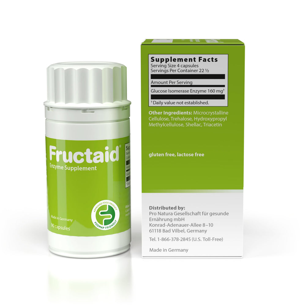 Fructaid is gluten-free and lactose-free
