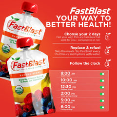 Individual Banana Berry smoothie pouch with smoothie visible