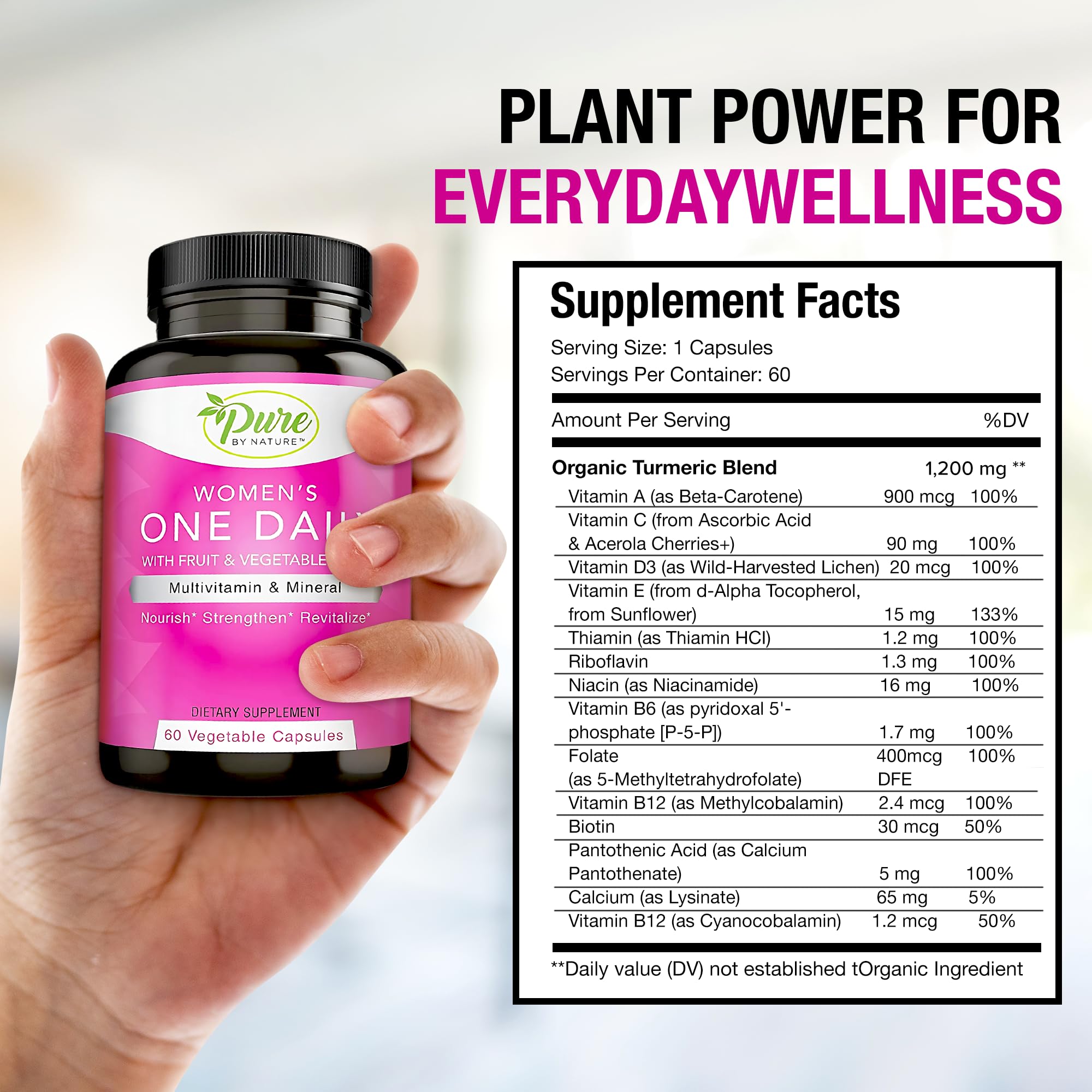 Fruit and vegetable blend emphasizes energy and metabolism