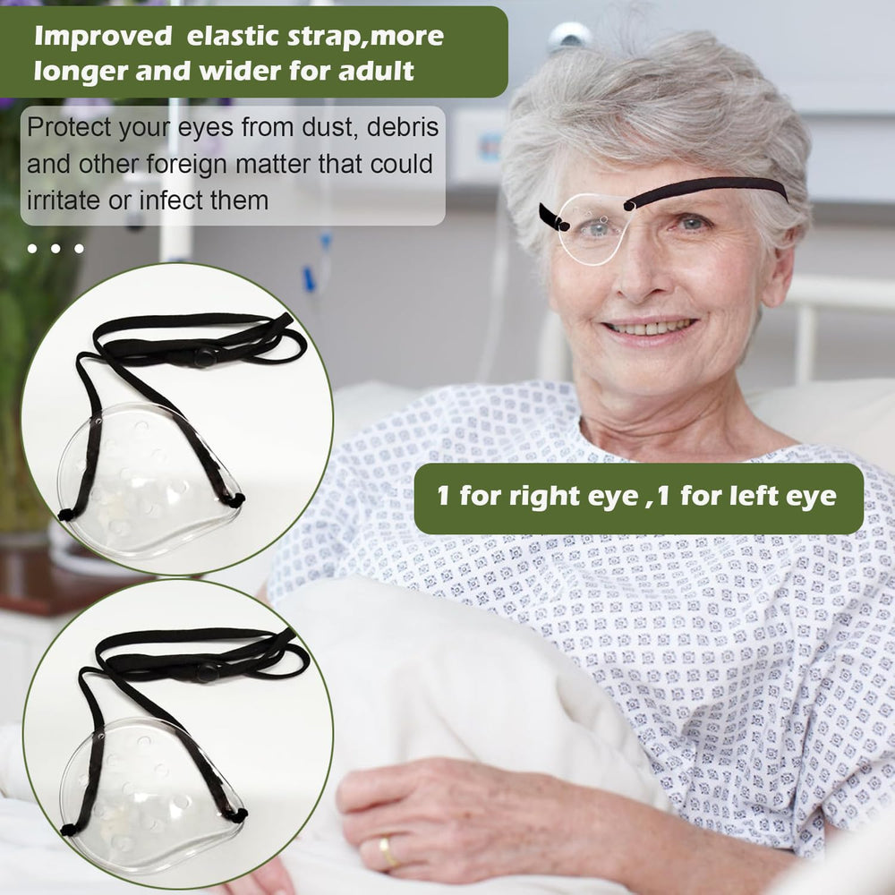 3D-shaped eye shield protecting eyes from pressure after surgery