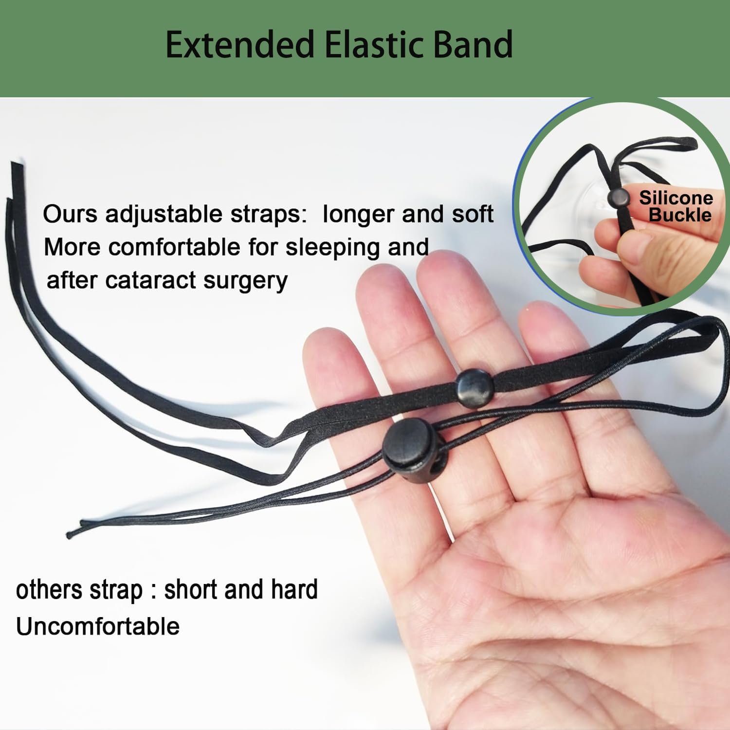 Durable PC plastic eye shield, skin-friendly and reusable