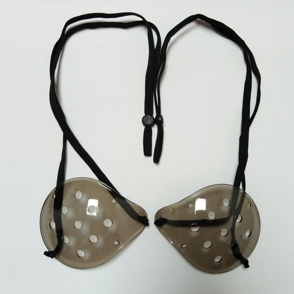 Packaging view showing two eye shields included