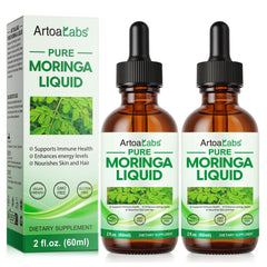Bottle of FSLHCY Pure Moringa Oleifera Liquid Drops with dropper