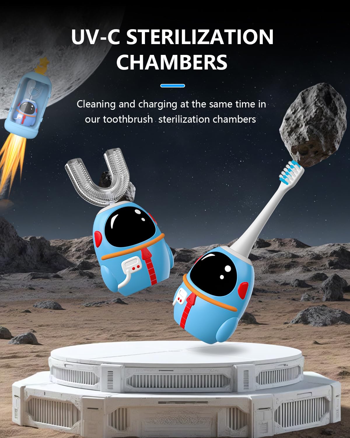 360-degree cleaning action demonstrated