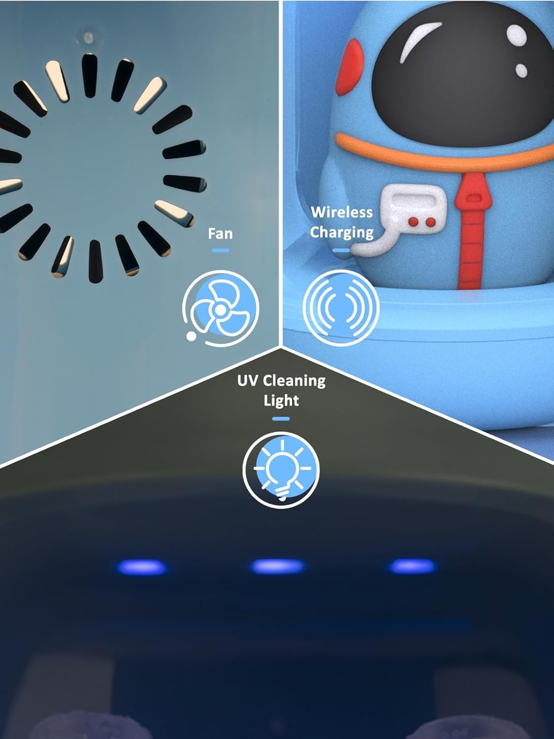 Charging options: capsule charging and USB charging
