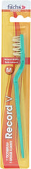 Front view of Fuchs Record V Pure Natural Bristle Toothbrush in a 5-pack