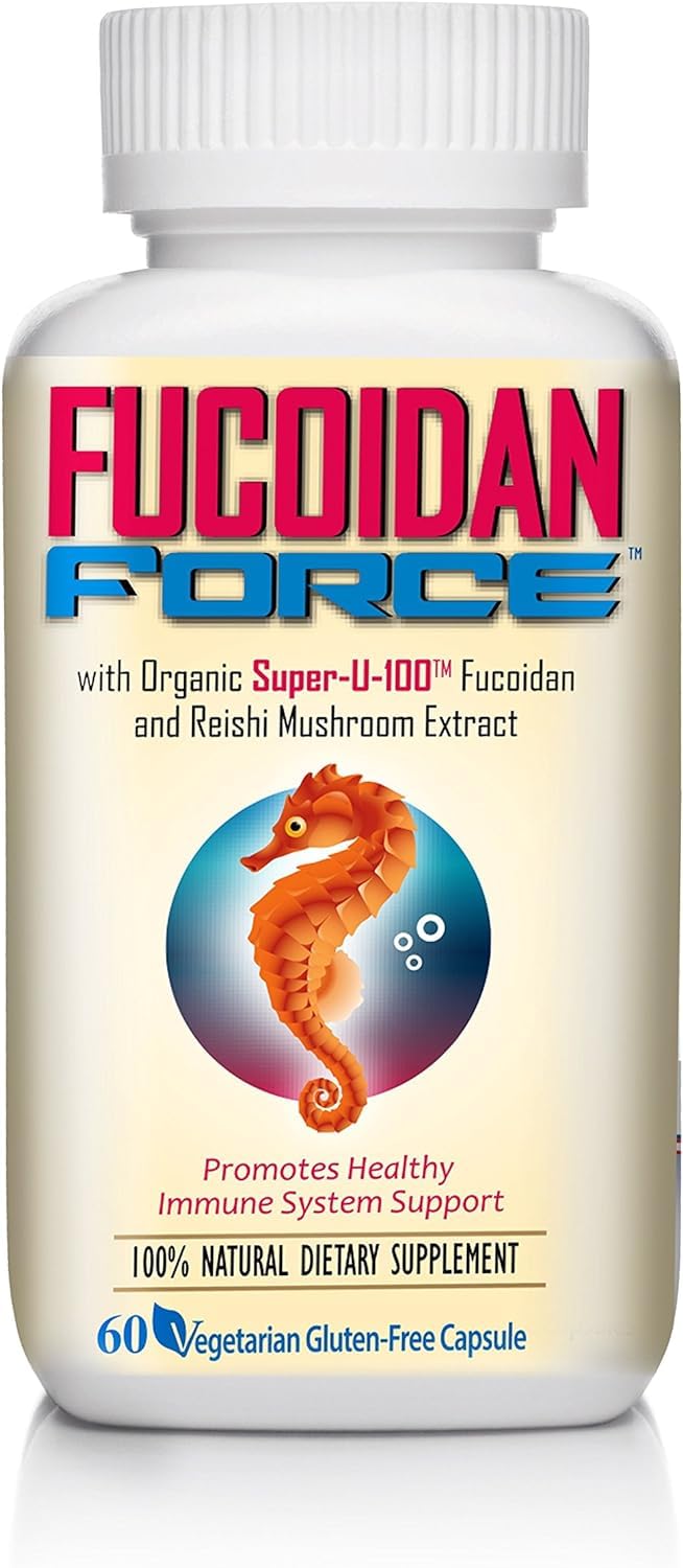 Bottle of FUCOIDAN FORCE Advanced Organic Fucoidan