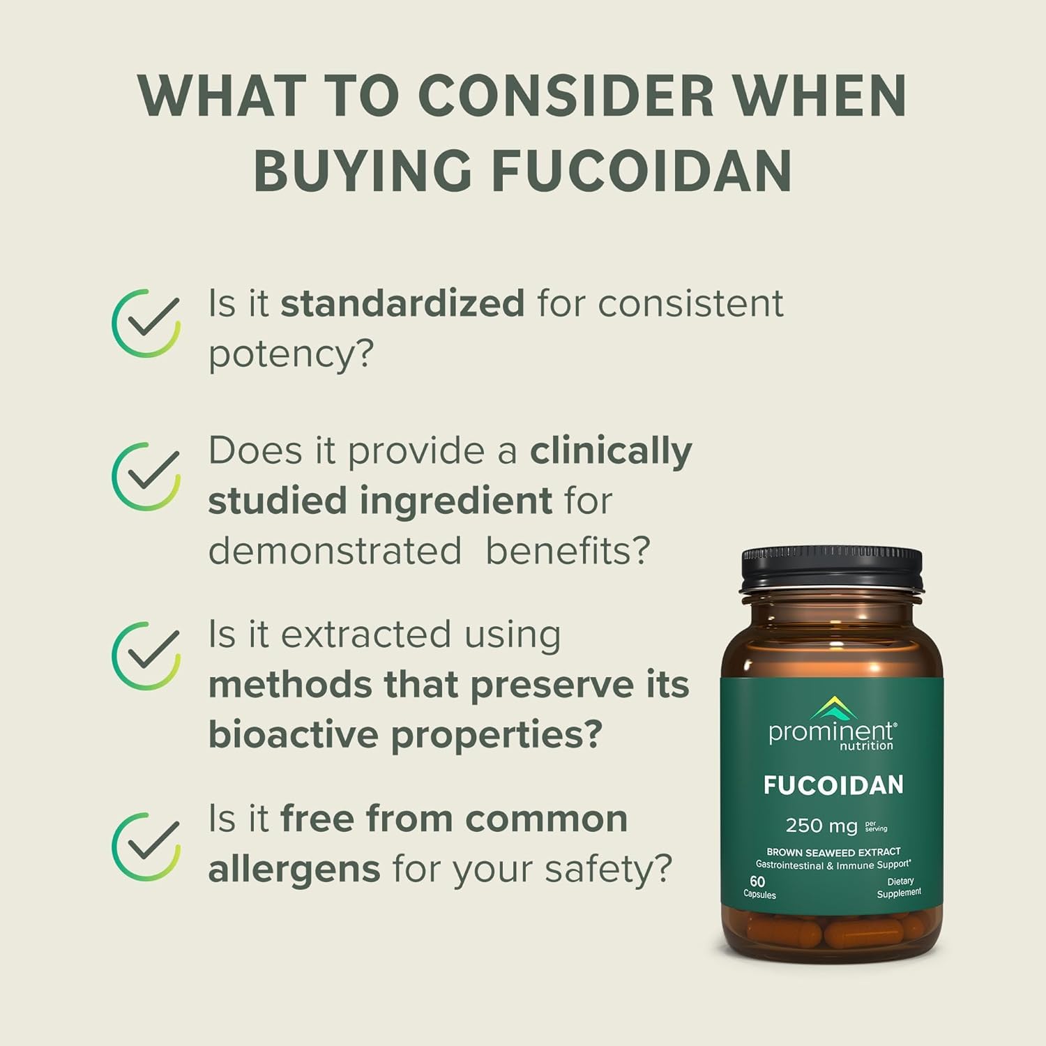 Quality seal indicating vegan, non-GMO and third-party testing