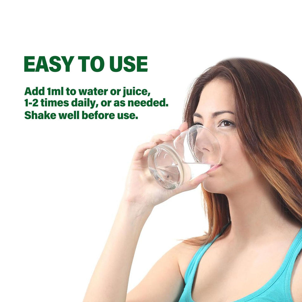 Graphic highlighting detox and cleansing benefits of Cilantro Drops