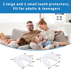 Moldable night guard with four size options