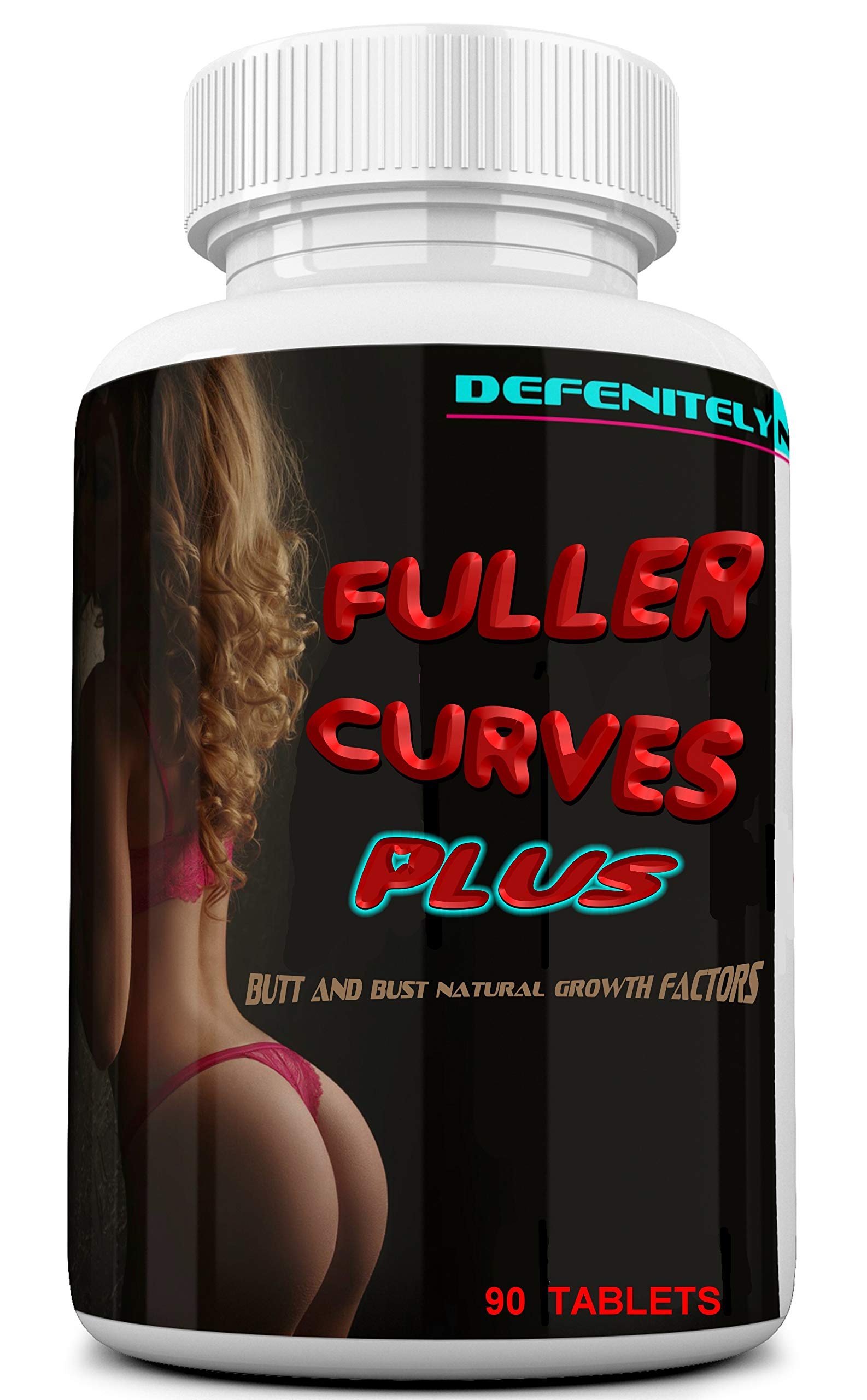 Fuller Curves Plus bottle and capsules on a clean surface