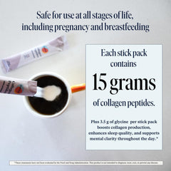 Unflavored FullWell collagen sticks in blister packs