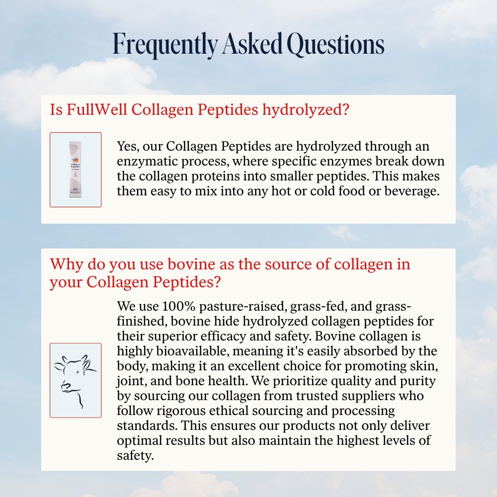 Third-party testing seal on collagen product