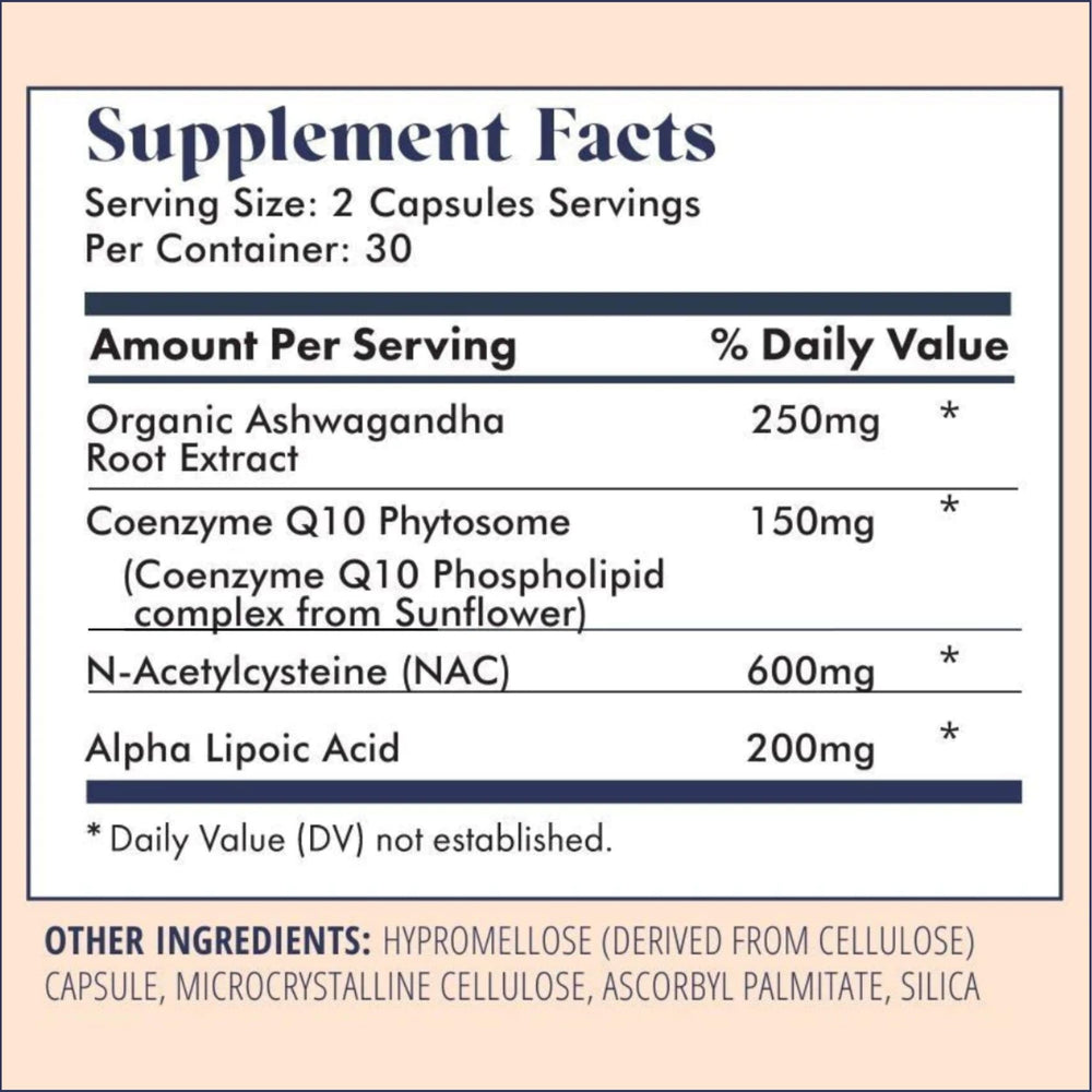 30 servings per container highlighted on label