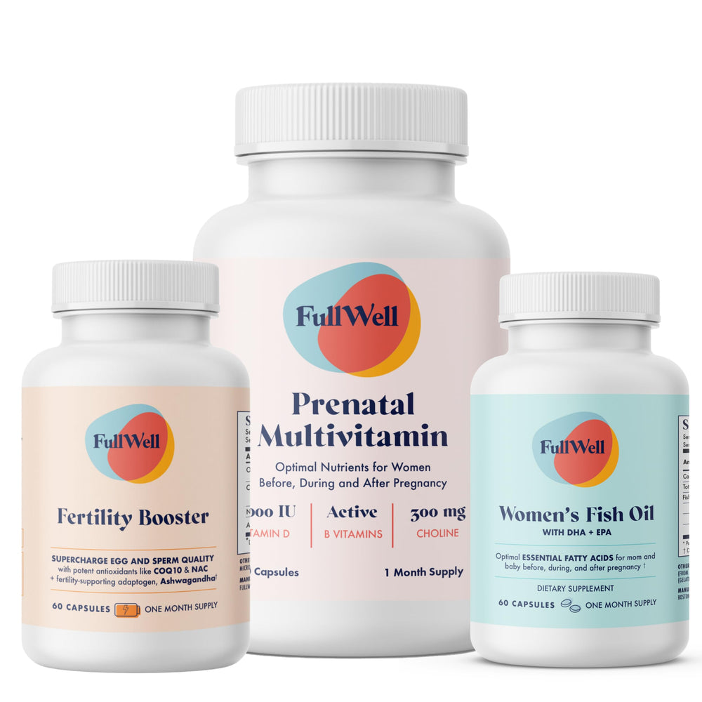 FullWell Fertility Trio bottle label