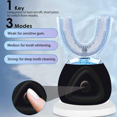 Toothpaste whitening mousse bottle