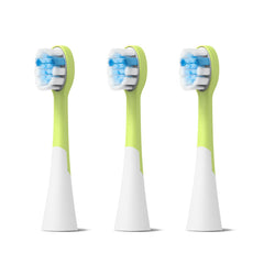 FUMEIKANG kids toothbrush heads 3-pack pink – front view