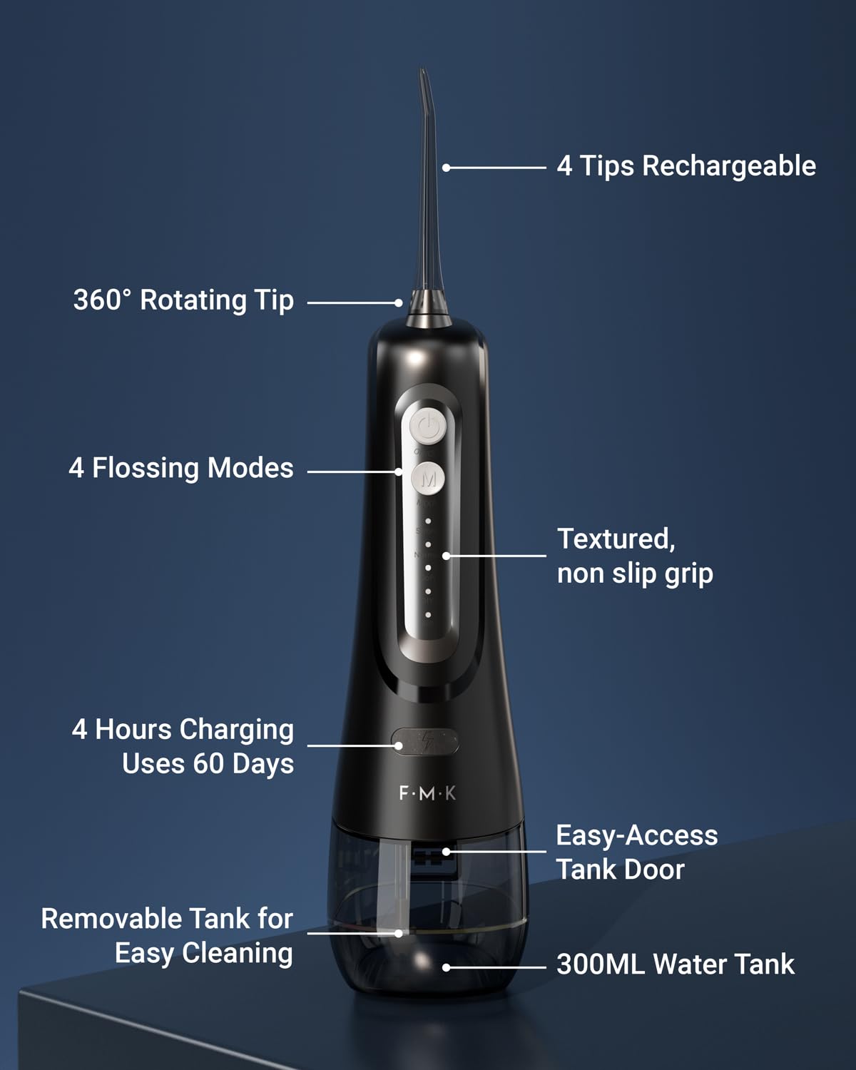 Water flosser nozzle attachments for FUMEIKANG kit