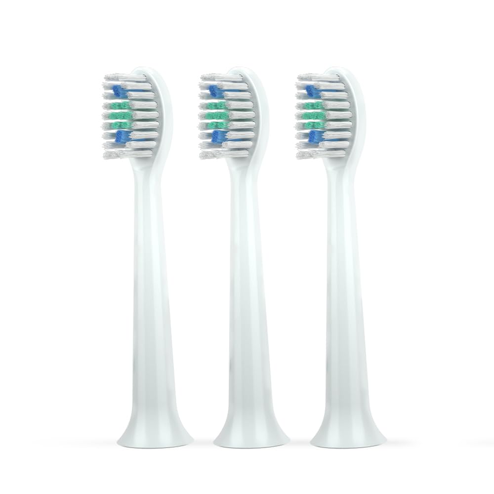 FUMEIKANG Replacement Toothbrush Heads - 3 Pack for Philips Sonicare, compatible and thorough cleaning