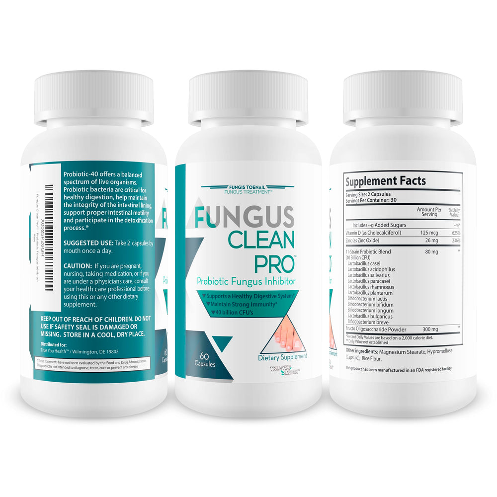 Fungis Fungus Clean Pro probiotic supplement bottle