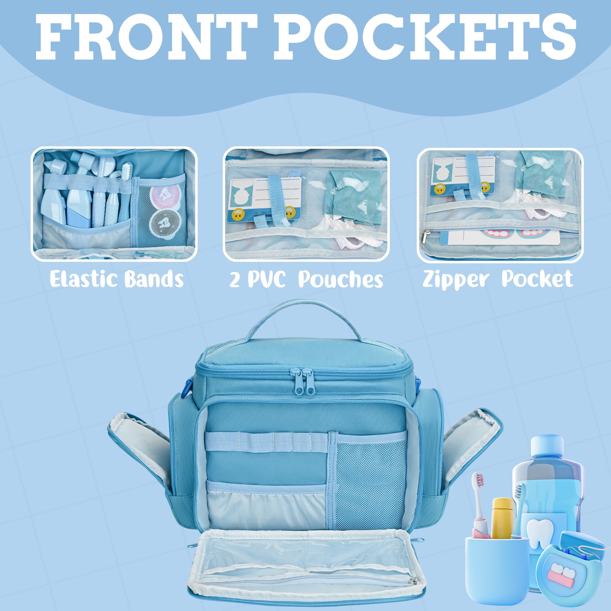 Blue carrying case exterior showing dent kit compatibility.
